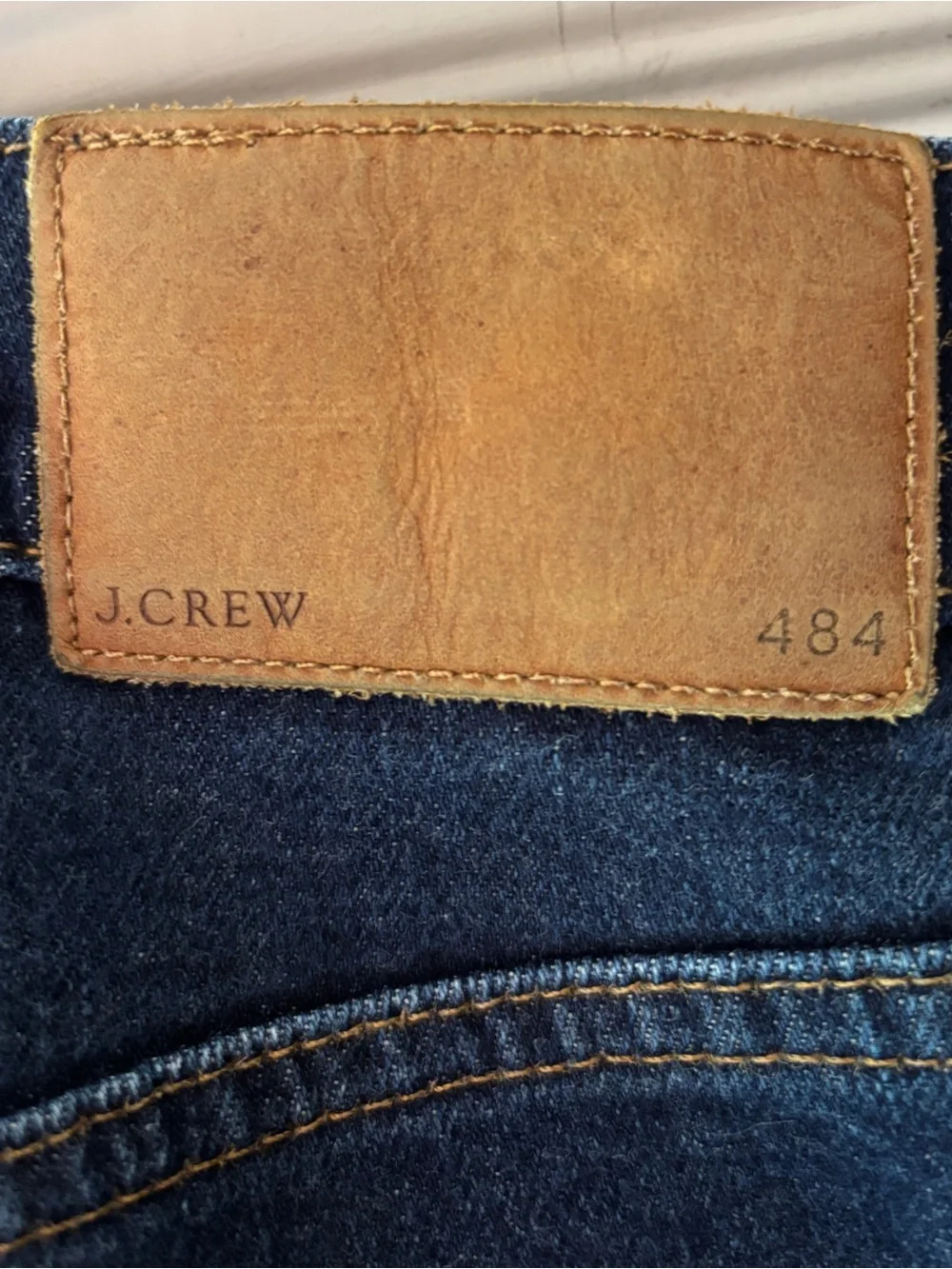 J. Crew 484 Men's Dark Blue Straight-Leg Jeans